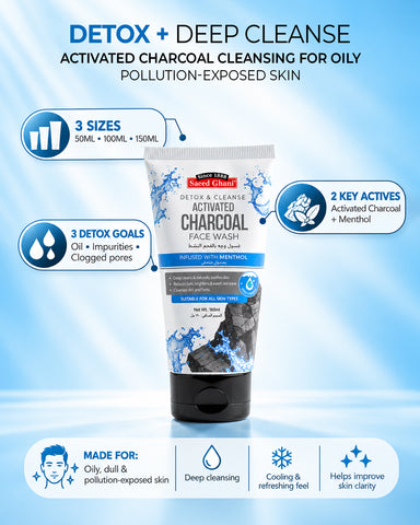 Activated Charcoal Detox & Cleanse Face Wash