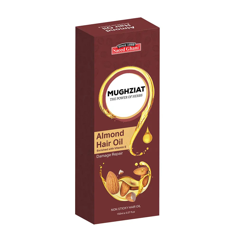 Mughziat Almond Hair Oil for Damage Repair
