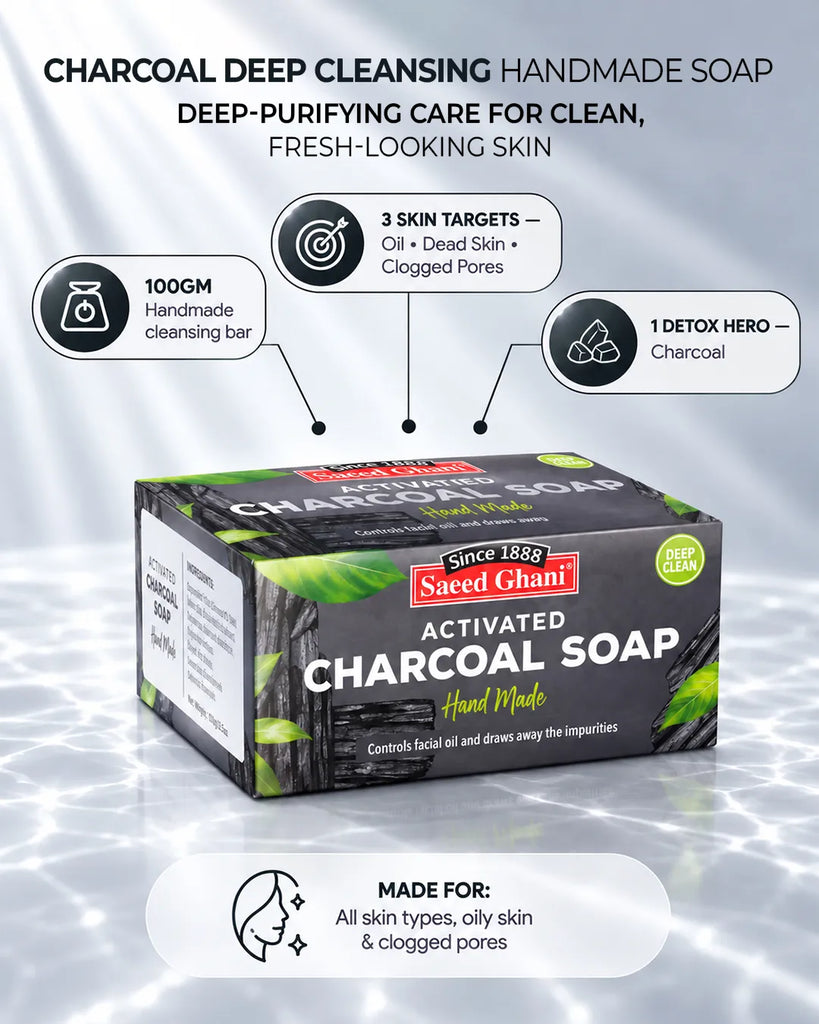 Charcoal Deep Cleansing Handmade Soap