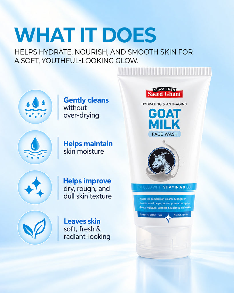 Goat Milk Hydrating & Anti Aging face wash