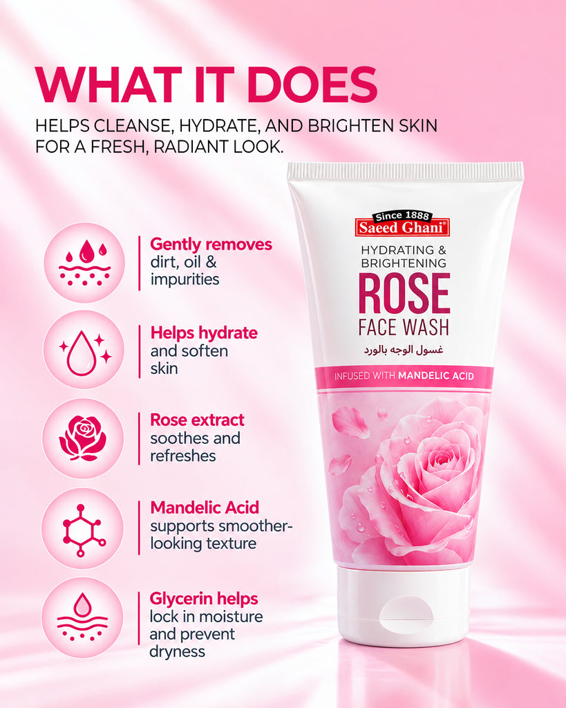 Rose Hydrating & Brightening Face Wash