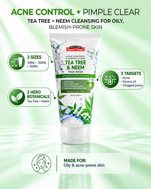 Tea Tree & Neem Acne Control & Pimple Clear Face Wash
