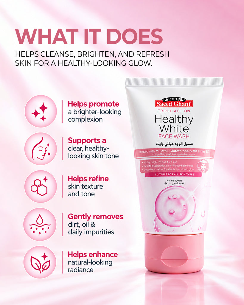Triple Action Healthy White Face Wash