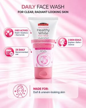 Triple Action Healthy White Face Wash
