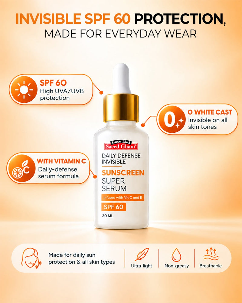 Daily Defense Invisible Sunscreen Super Serum SPF 60