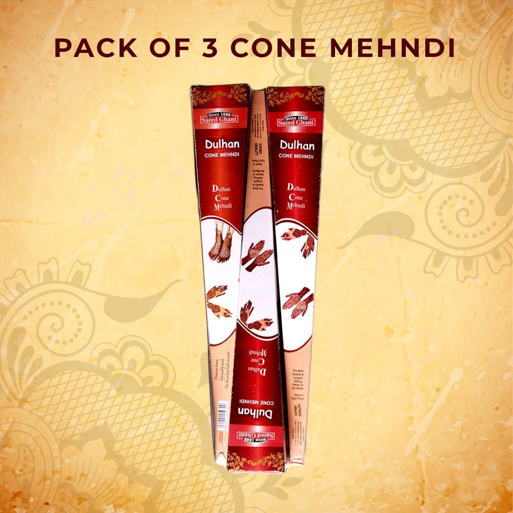 Cone Mehndi Pack of 3 - Saeed Ghani 