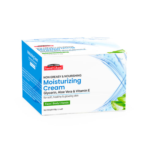 Non Greasy Moisturizing Cream with Aloe Vera, Glycerin & Vitamin E